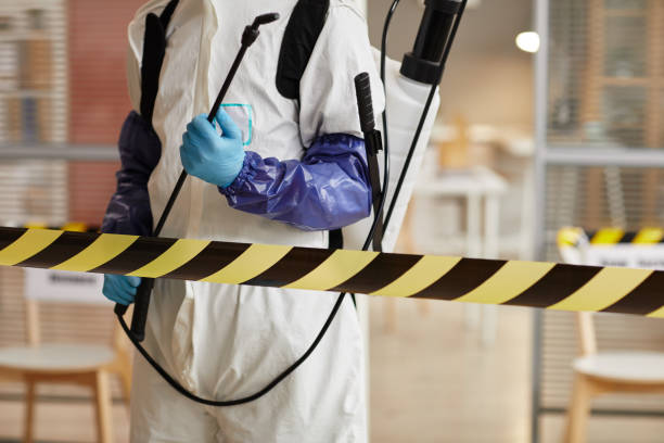 Professional Biohazard Cleanup technician working in Raymondville, TX